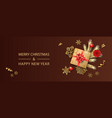 merry christmas background vector image vector image