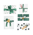 present box set watercolor vector image