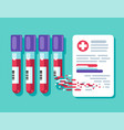 from medical tubes to test results vector image