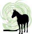 horse running vector image vector image