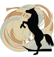 horse running vector image vector image