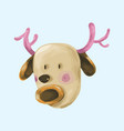cute hand drawn reindeer element vector image