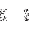 hand drawn bamboo branches for your website vector image