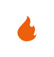 fire icon design template isolated vector image vector image