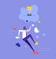 goal achievement and success concept vector image