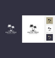 palm tree logo design template vector image