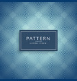 elegant blue pattern design background vector image vector image