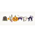 halloween holiday greeting vector image