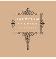 premium victorian monogram templates to create vector image vector image