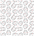 best friends pattern vector image