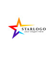 colorful star logo design stock template icon vector image