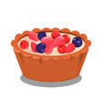 sweet berry baking cartoon vector image