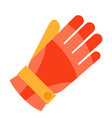 glove winter sports equipment vector image vector image