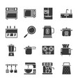 kitchenware icon set vector image