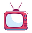 retro television isolated icon vector image