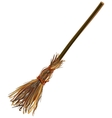 Witches broom stick Old broom Halloween Royalty Free Vector