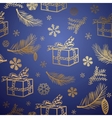 seamless christmas background design element vector image