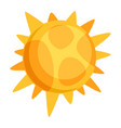 sun icon in cartoon style image vector image