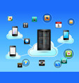 cloud network concept vector image
