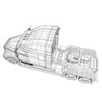 commercial delivery cargo truck for brand vector image vector image