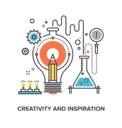 Creativity and inspiration Royalty Free Vector Image