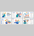 digital marketing concept for presentation slide vector image