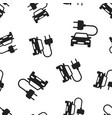 electro car icon seamless pattern background vector image