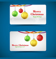 merry christmas horizontal banners vector image