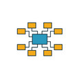 sitemap icon simple element from seo icons vector image vector image