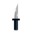 flat knife icon vector image