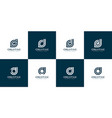 set initials d logo design template vector image vector image