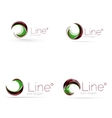 swirl company logo design vector image