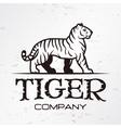 tiger logo emblem template brand mascot symbol vector image