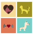 assembly flat icons dogs cats pets vector image vector image