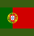 closeup portugal flag vector image vector image