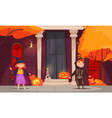 halloween cartoon concept vector image