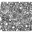 rose pattern vector image vector image