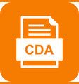 cda file document icon vector image vector image