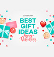 valentines day sale banner best gift ideas sweet vector image