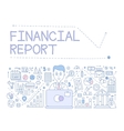 financial report infographics vector image