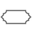 horizontal frame border vintage frame decorative vector image vector image