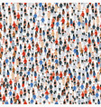 large group people seamless background vector image
