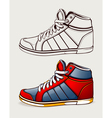shoes sneakers vector image