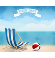 summer beach vector image vector image