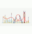 rollercoaster design element vector image vector image