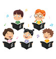 Kids choir Royalty Free Vector Image - VectorStock