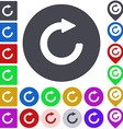 color refresh icon set vector image vector image