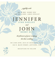 blue floral background vector image vector image