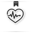 paper medical heart background concept vector image vector image