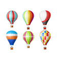 realistic airship 3d isolated hot air balloons vector image vector image
